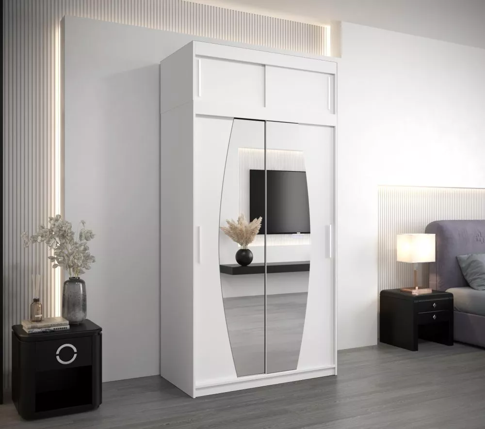 Skapis Elypse Plus · Balts · 120 × 62 × 240 cm