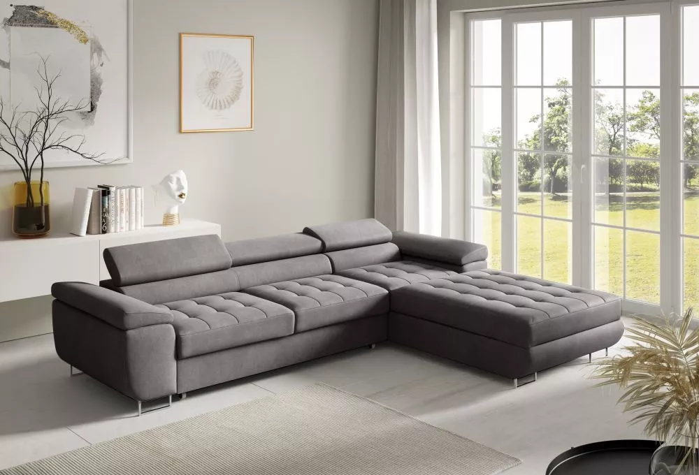 Dīvāns Corner 272 standard · Grafīts · 200 × 277 × 87 cm