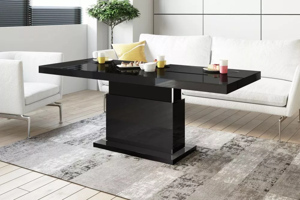 Žurnālgalds Matera Lux Gloss Korpusa krāsa: melns, · 120 × 70 × 50 cm