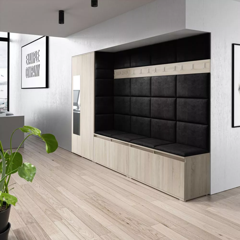 Apavu plaukts Emi 9 Trinity Korpusa krāsa: sonoma, · 290 × 185 × 40 cm