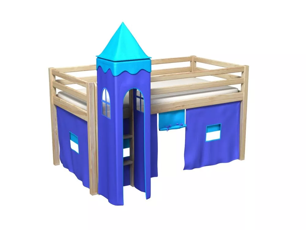Bērnu gulta Gabi Tower ar stelāžu Guļamvietas platums: 80 cm, Guļamvietas garums: 180 cm, · 88 × 188 × 106 cm
