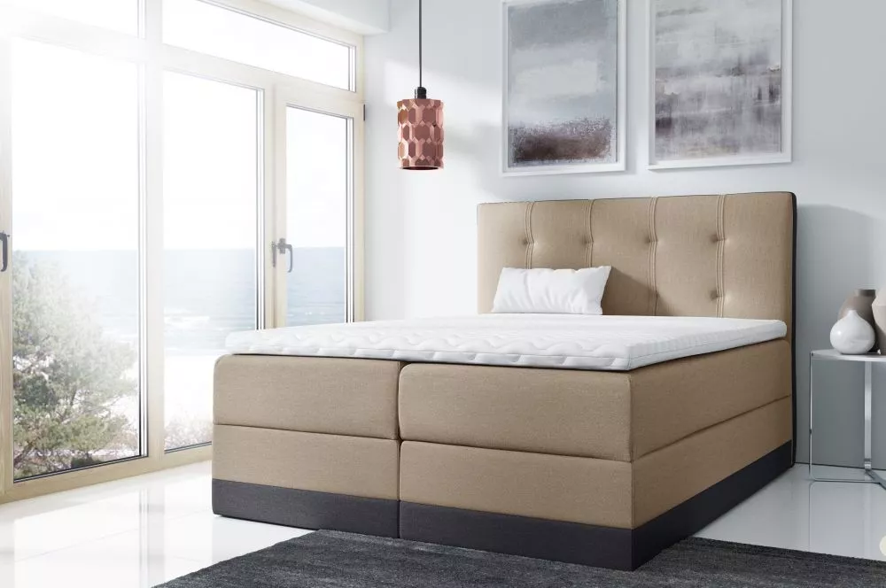 Gulta Royal Boxspring Premium Standard Guļamvietas platums: 120 cm, Korpusa krāsa: krēma, Guļamvietas garums: 200 cm, · 