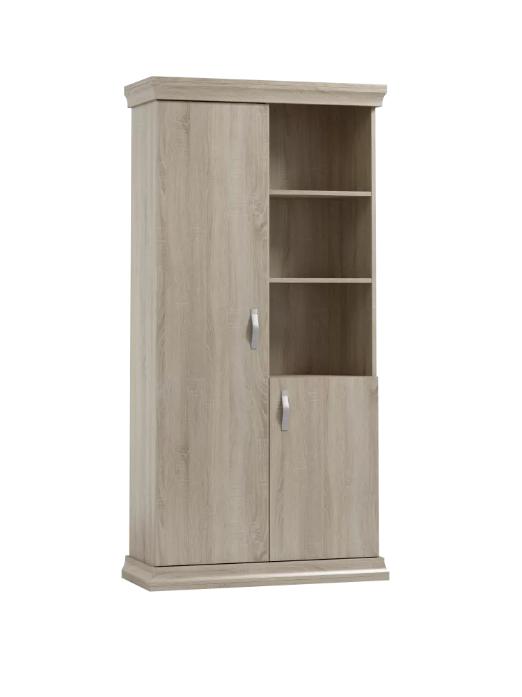 Grāmatu skapis Wenus WN-R3 · Ozols sonoma · 100 × 42 × 200 cm
