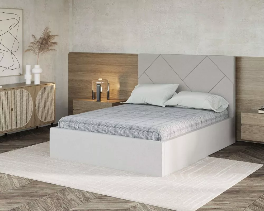 Gulta Kalipso standard ar stelāžu Guļamvietas platums: 180 cm, Guļamvietas garums: 200 cm, stelāžas tips: koka, · Gaiši 