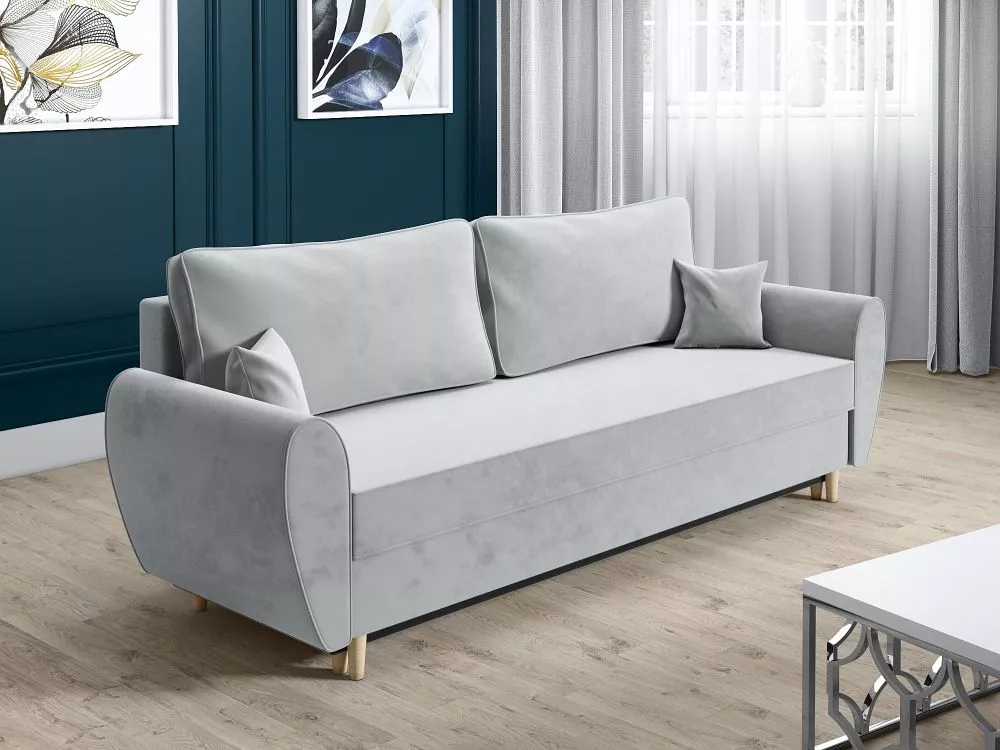 Dīvāns Alex Sofa 3 Standard · Gaiši pelēks · 92 × 232 × 95 cm