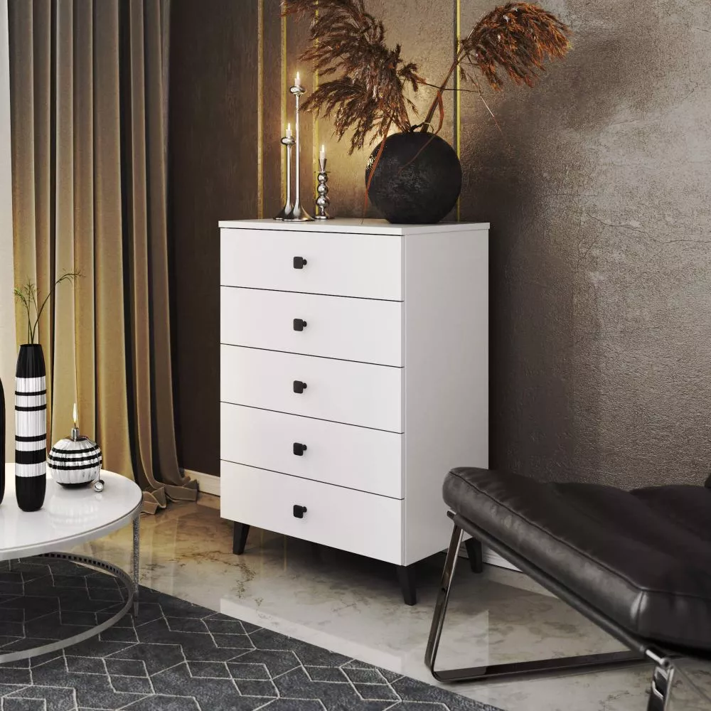 Kumode Mobi K60 5S · Balts · 60 × 37 × 89 cm