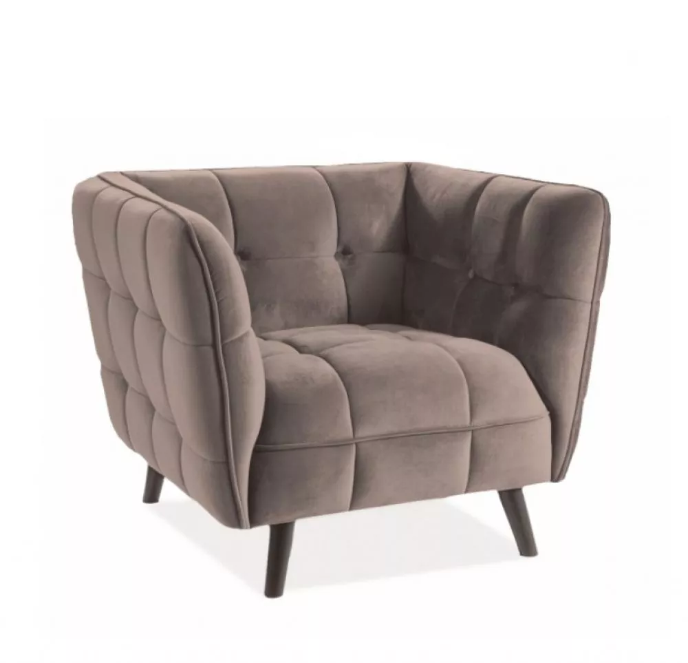 Krēsls Castello Velvet 1 · Bēšs · 78 × 92 × 60 cm