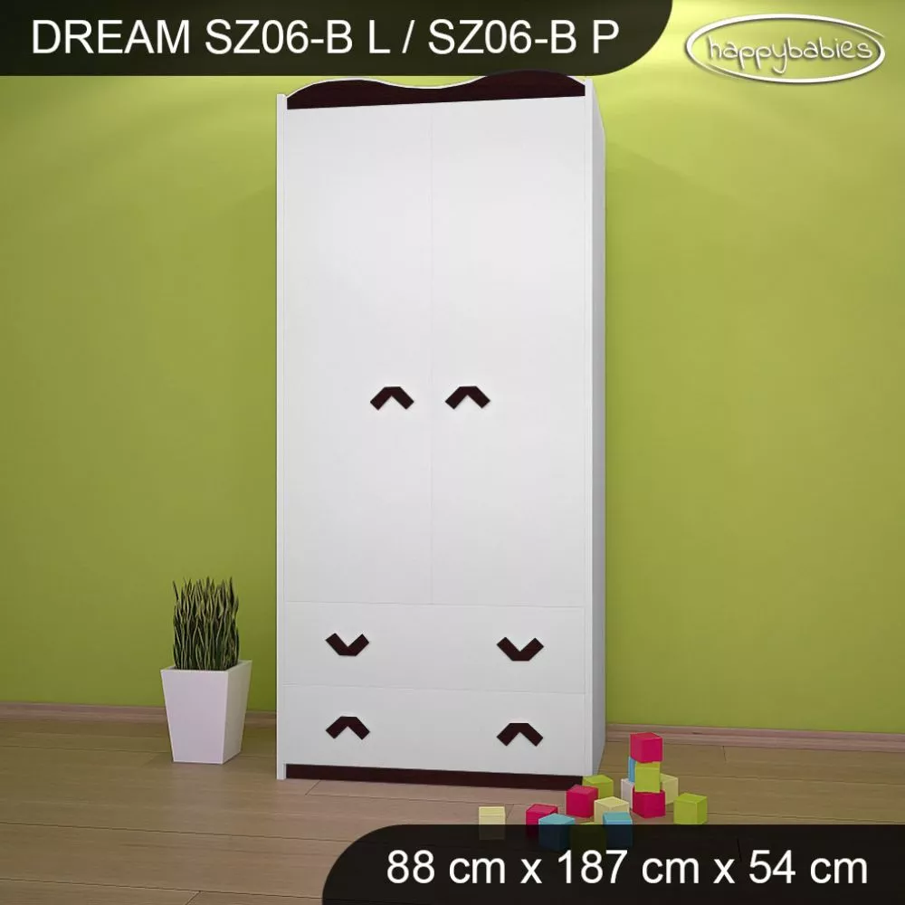Bērnu skapis Dream SZ06-B · 88 × 54 × 187 cm
