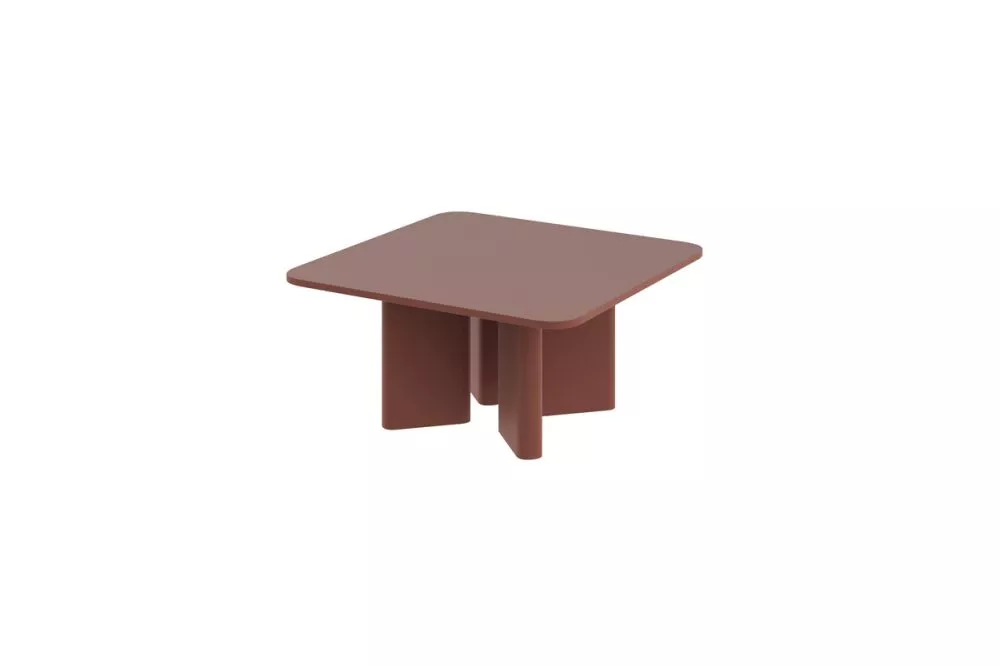 Žurnālgalds Diverso Colore · Tumši sarkans · 80 × 80 × 50 cm
