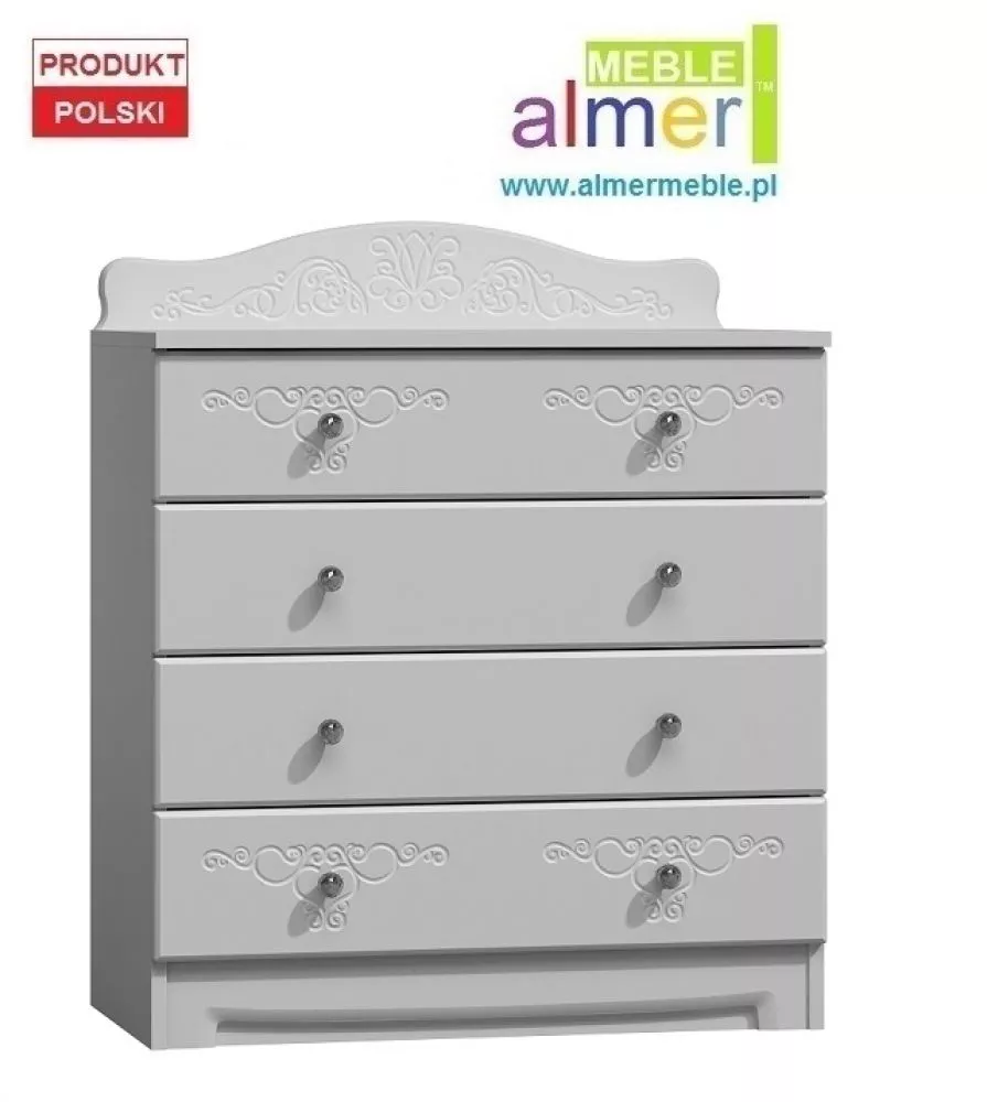Kumode Magic 01 · Balts · 80 × 47 × 102 cm