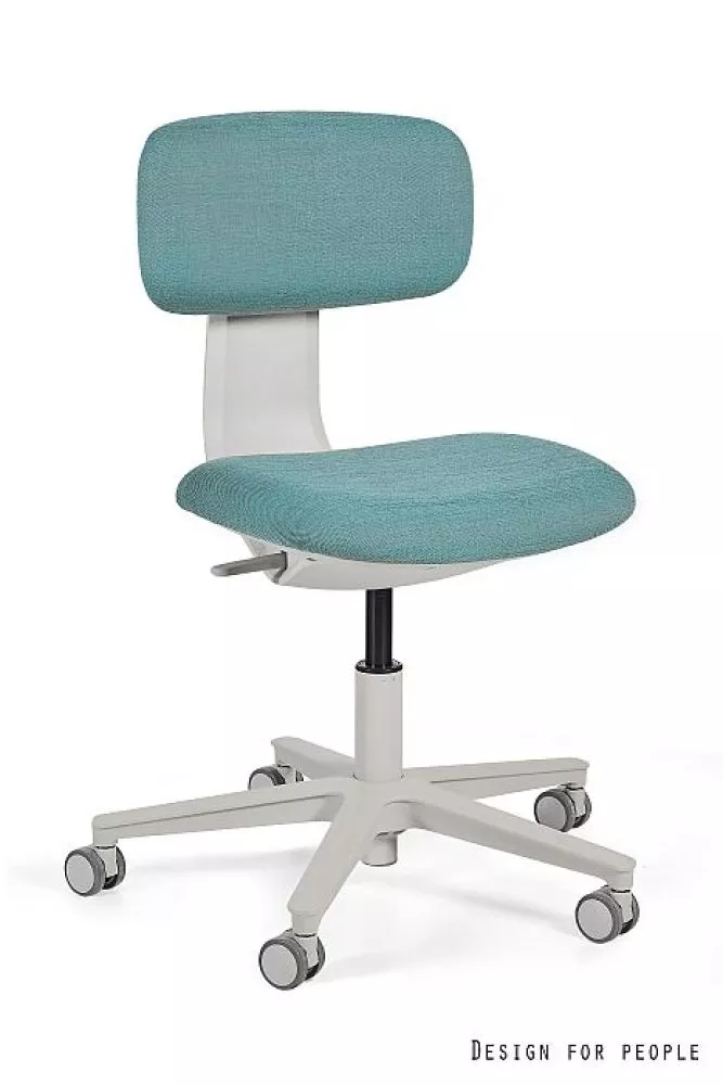 Datorkrēsls Robin Comfort Korpusa krāsa: gaiši pelēks, Elementu krāsa: gaiši zils, Sēdvietas platums: 42.5 cm, · 45.5 × 