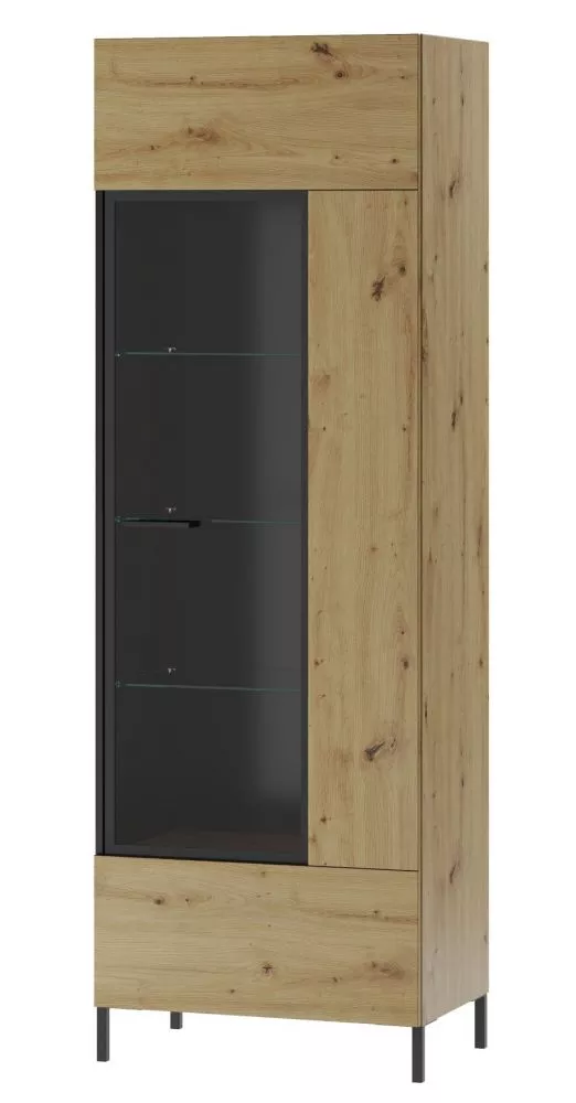 Sekcija Lucas 10 ar LED Korpusa krāsa: ozols artisan, · 65 × 42 × 193 cm