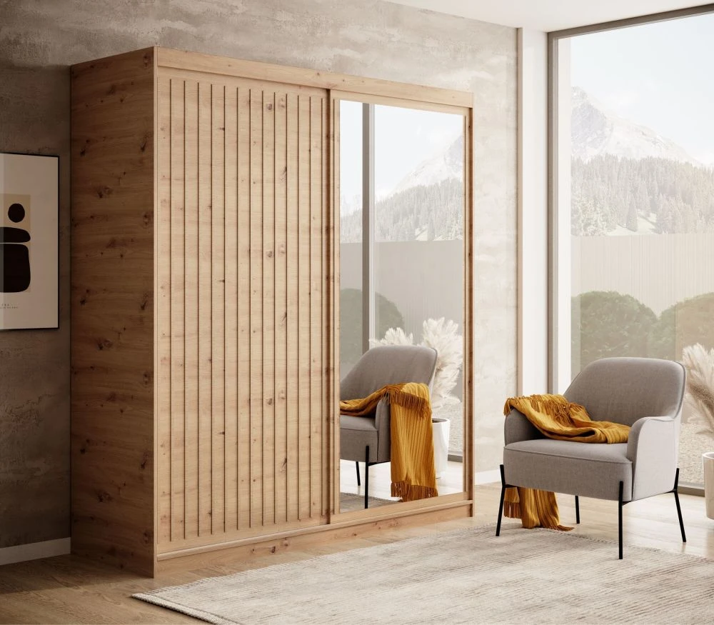 Skapis Delia · Ozols artisan · 180 × 60 × 205 cm