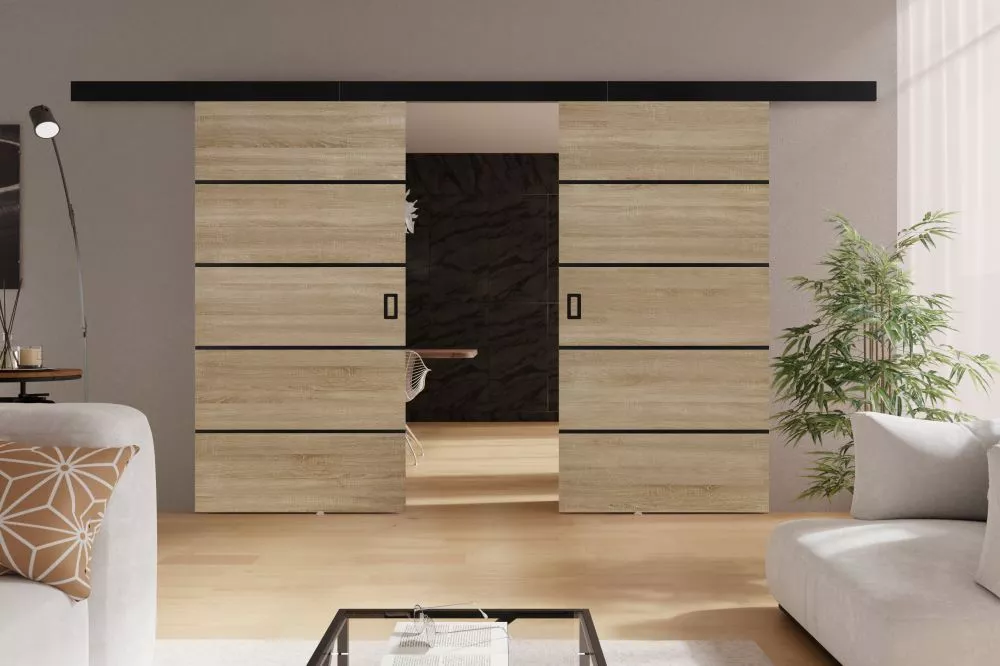 Bīdāmās durvis Werdi Plus Duo · Sonoma · 212 × 205 cm