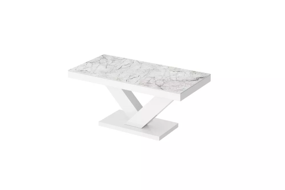 Žurnālgalds Victoria Mini Gloss Korpusa krāsa: balts akmens, · 120 × 60 × 49 cm