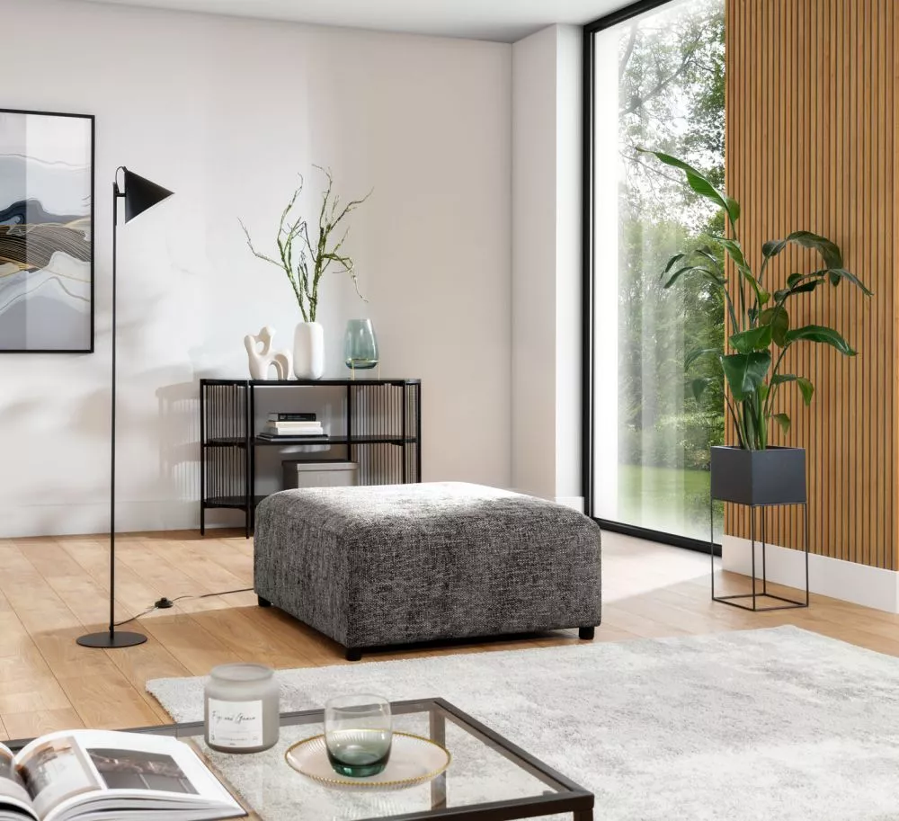 Pufs Roma P Standard Auduma numurs: Enjoy Me 22, · Brūns · 100 × 50 × 91 cm