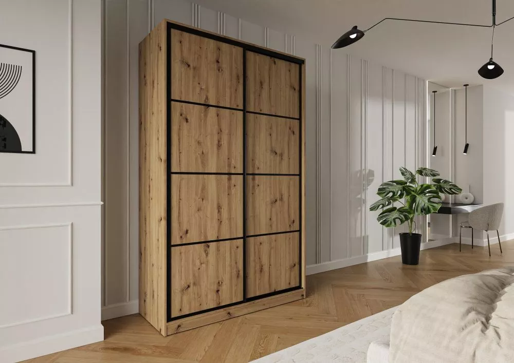 Skapis Trend 3 · Ozols artisan · 150 × 60 × 245 cm