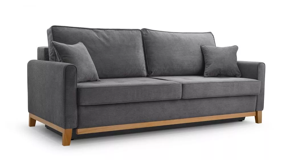 Dīvāns Aris Comfort Standard · Tumši pelēks · 104 × 214 × 91 cm