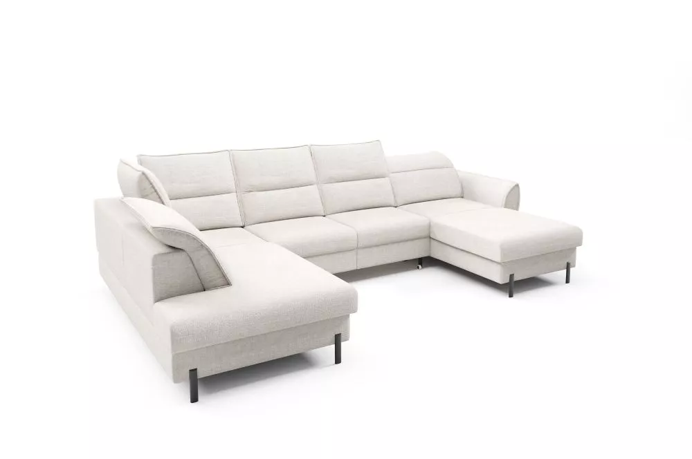 Dīvāns Sorento U Standard · Gaiši bēšs · 208 × 352 × 81 cm
