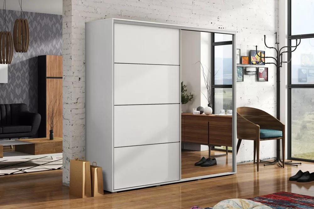 Skapis Modern A12 · Balts · 200 × 62 × 245 cm