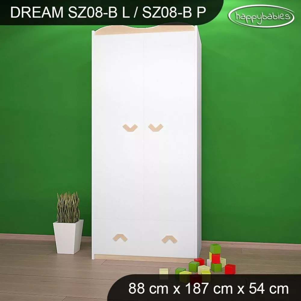 Bērnu skapis Dream SZ08-B · 88 × 54 × 187 cm