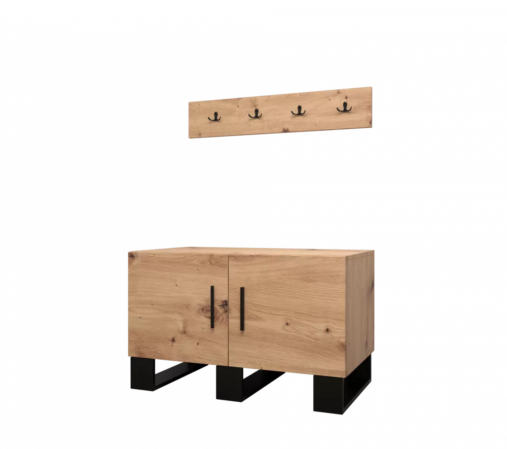 Apavu skapis Artin DW Korpusa krāsa: ozols artisan, · 84 × 45.6 cm