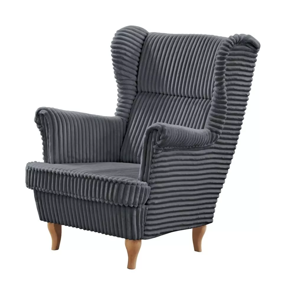 Mīksts krēsls Felix Standard Sēdvietas dziļums: 57 cm, · Tumši pelēks · 84 × 98 × 105 cm