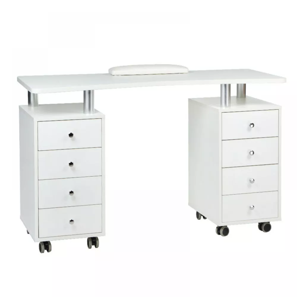 Kosmētikas galds BD-3425 · Balts · 122 × 75 × 48 cm