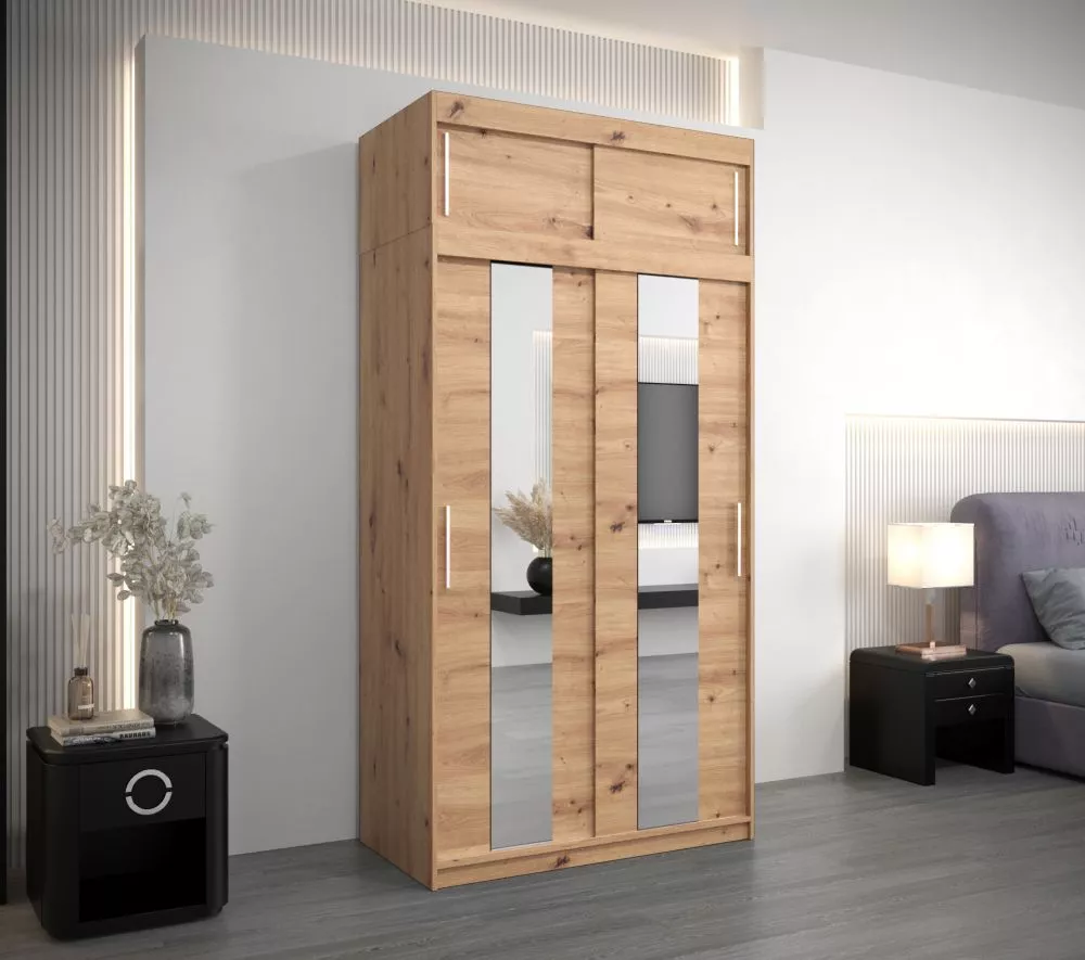 Skapis Pole Premium · Ozols artisan · 120 × 62 × 240 cm