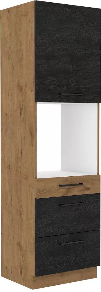 Virtuves skapis Vigo Dark 60 DPS-210 3S 1F