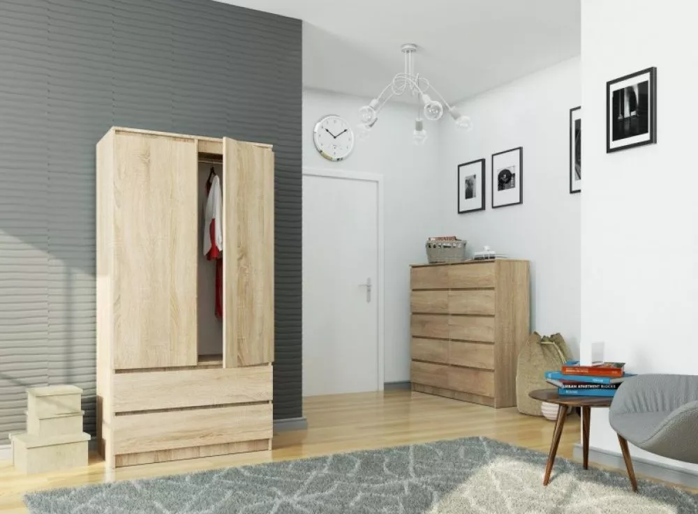 Skapis S902D2SZ · 90 × 51 × 180 cm