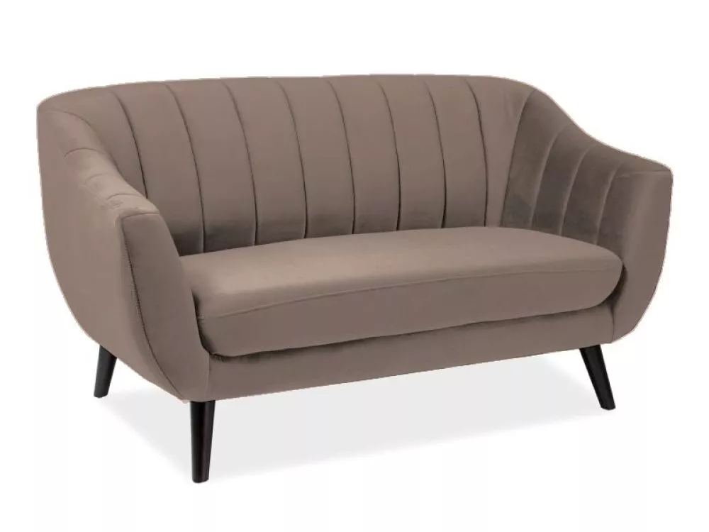 Dīvāns Elite 2S Velvet · Tumši bēšs · 85 × 153 × 83 cm