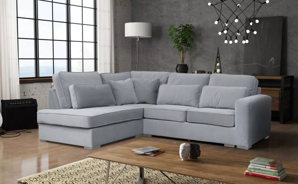 Dīvāns Hazel standard · Pelēks · 220 × 260 × 89 cm
