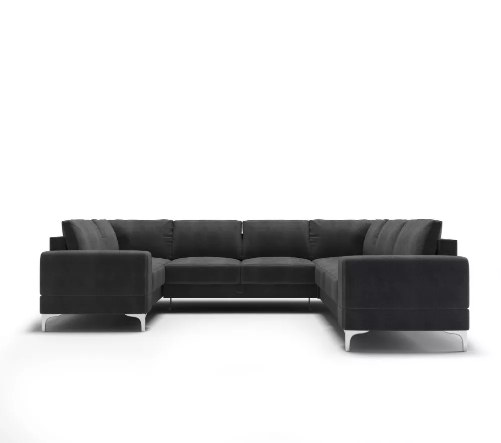 Dīvāns Aria Max 3 Standard · Grafīts · 250 × 315 × 89 cm