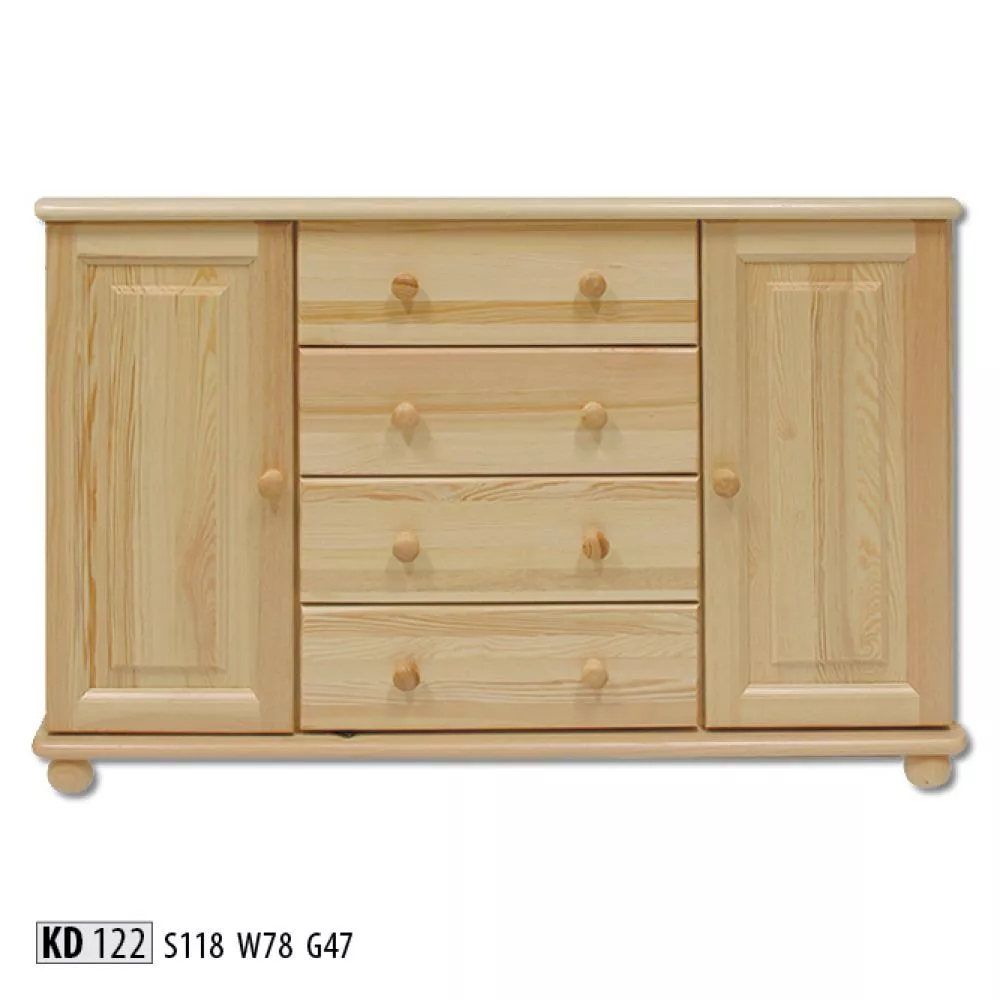 Kumode KD 122 · Priede · 118 × 47 × 78 cm