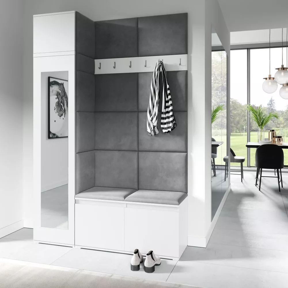 Apavu plaukts Emi 22 Trinity Korpusa krāsa: balts, · 145 × 225 × 40 cm