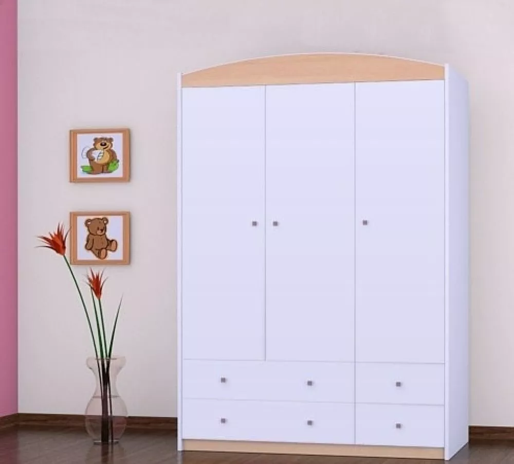 Bērnu skapis Happy SZ09-A · 132 × 54 × 187 cm