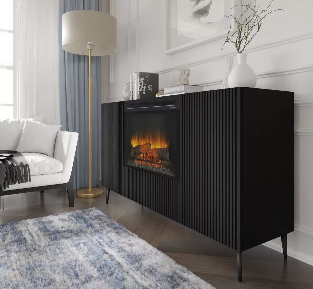 Kumode Ravenna F 2D1K ar kamīnu · 147 × 41.8 × 85.5 cm