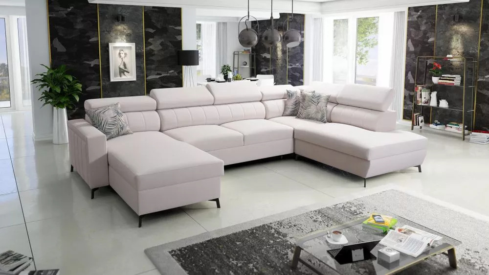 Dīvāns Baltico 6 Premium Standard · Krēma · 224 × 351 × 83 cm