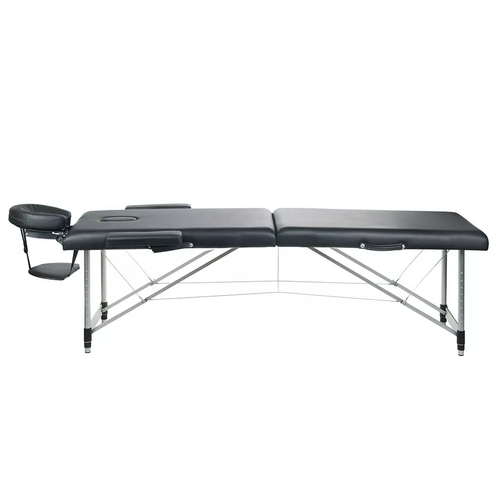 Kosmetologu kušete BS-723 · Melns · 60 × 185 × 60 cm