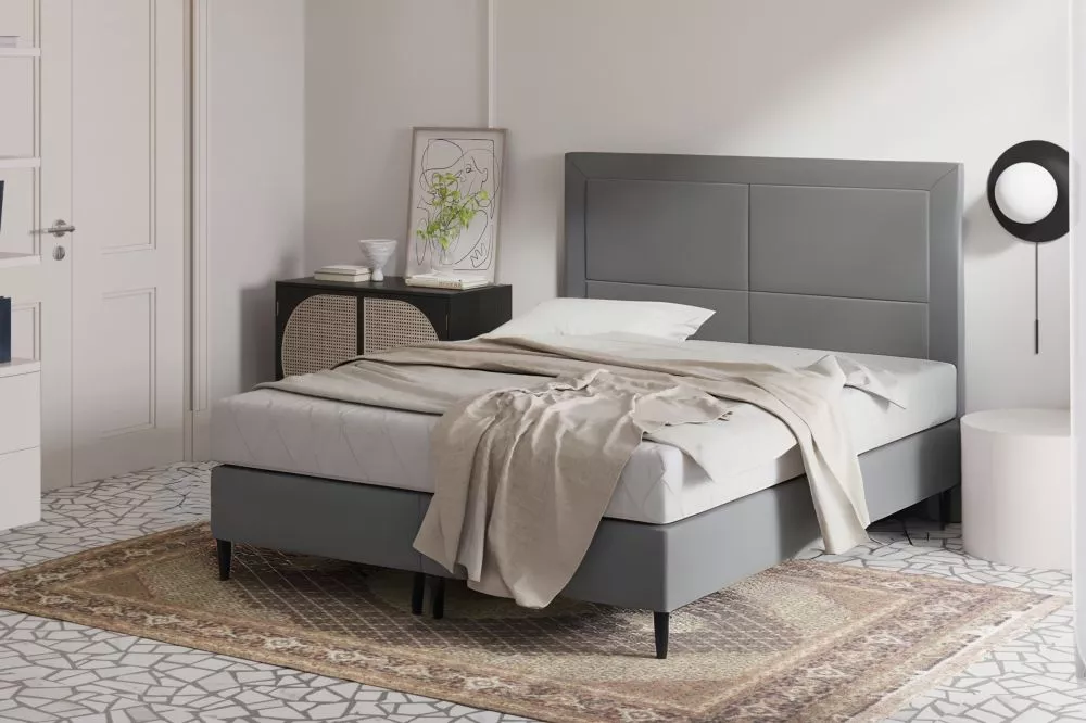 Gulta Belly standard Guļamvietas platums: 140 cm, Guļamvietas garums: 200 cm, · Pelēks · 142 × 207 × 123 cm
