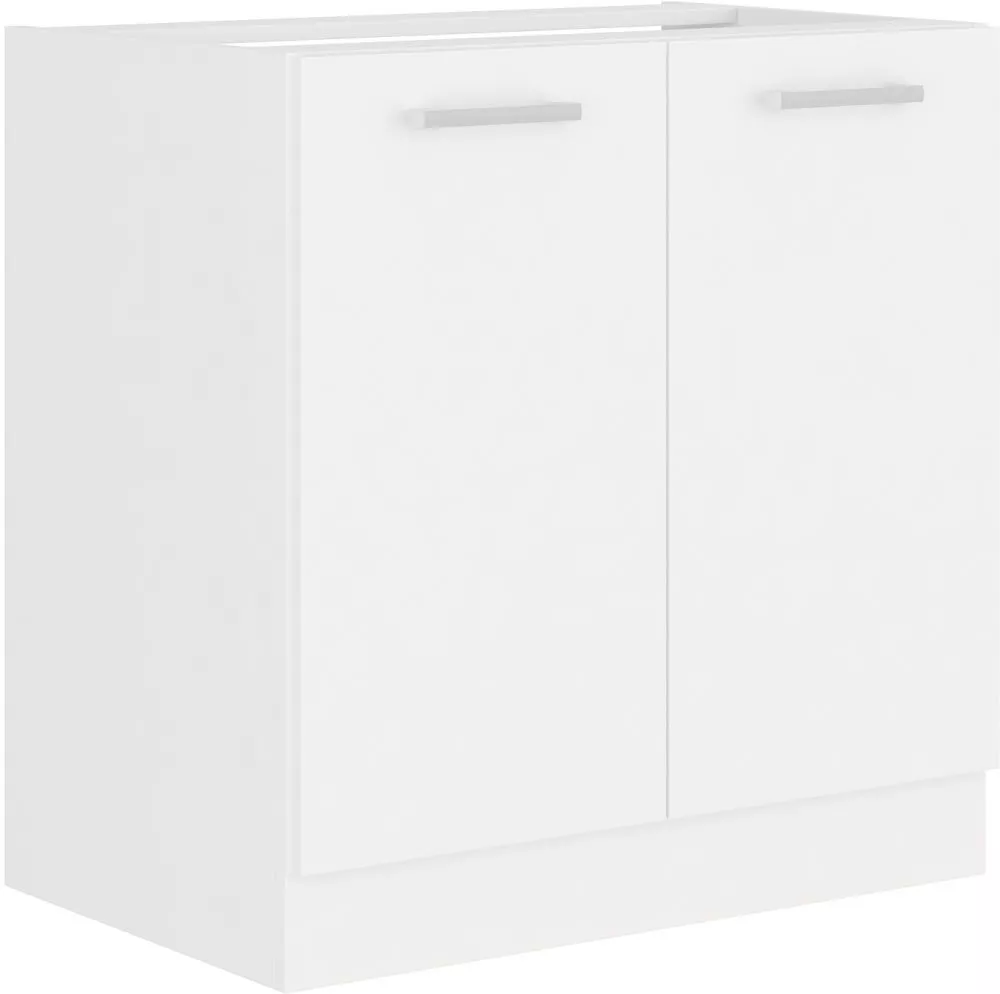 Virtuves skapis Eko White 80 ZL 2F BB · Balts