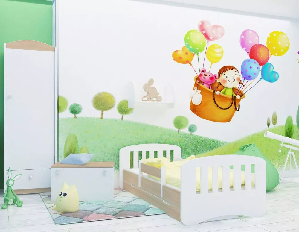 Bērnu gulta Happy Design Sczebelki L02 140x70 ar stelāžu Guļamvietas platums: 70 cm, Guļamvietas garums: 140 cm, · 82 × 