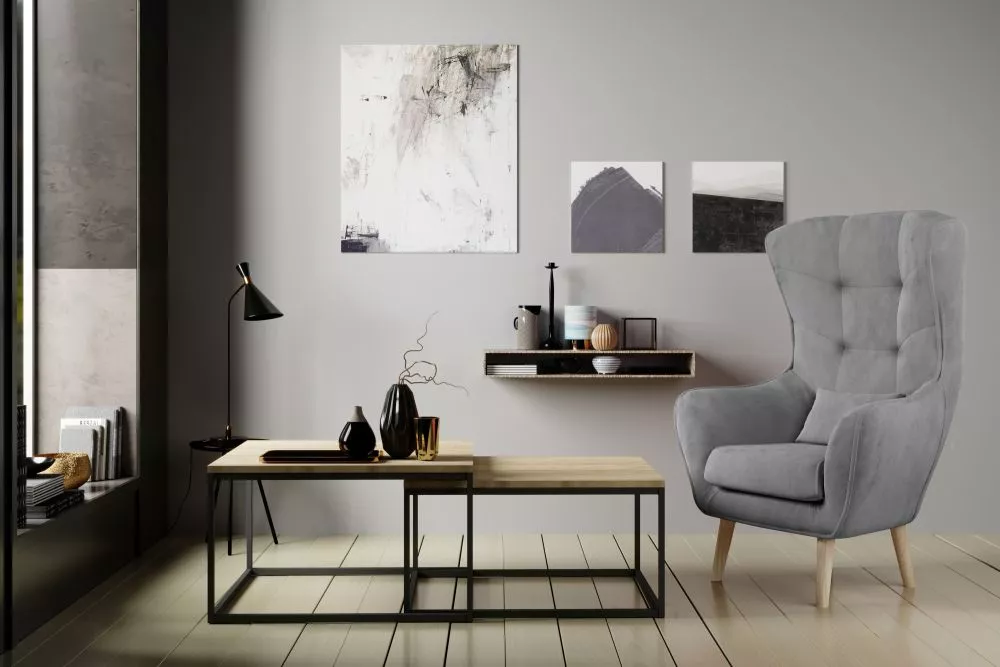 Komplekts Clar&amp;Arti Korpusa krāsa: gaiši pelēks, · 80 × 91 × 105 cm