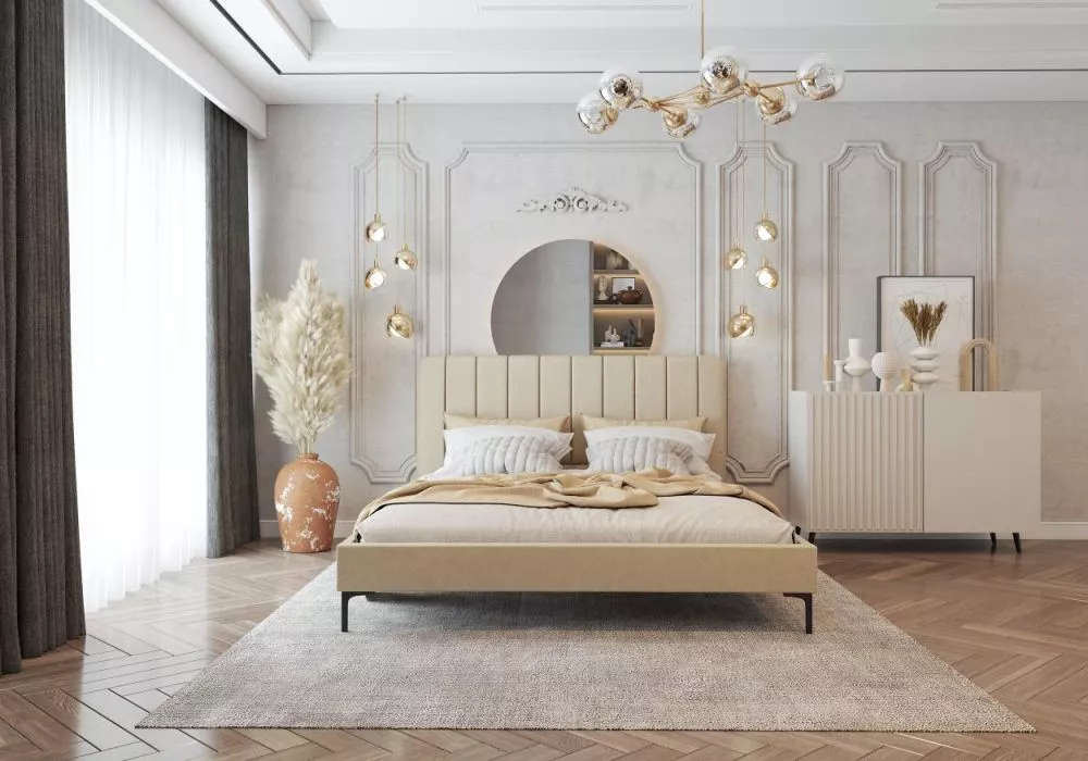Gulta Lumi 160x200 Standard ar stelāžu Guļamvietas platums: 160 cm, Guļamvietas garums: 200 cm, stelāžas tips: koka, · B