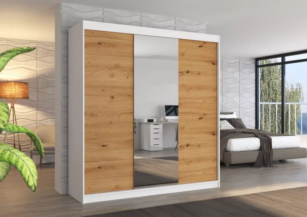 Skapis Santiago Mirror · 200 × 58 × 215 cm
