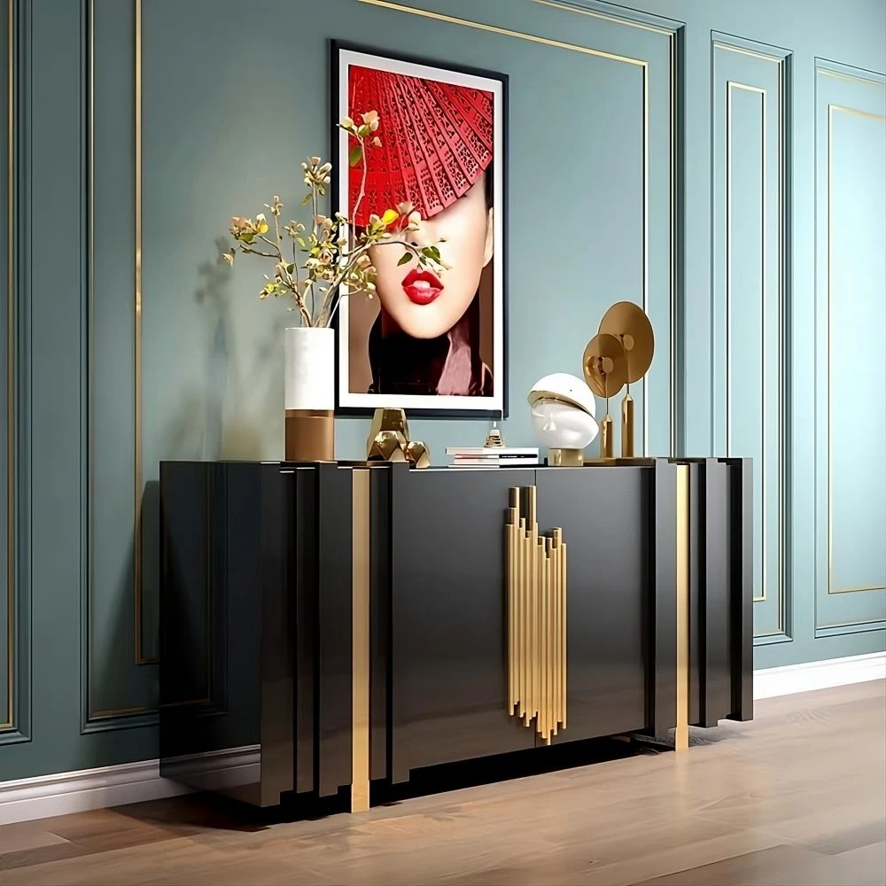 Kumode Stilig ST023 · Melns · 160 × 40 × 90 cm