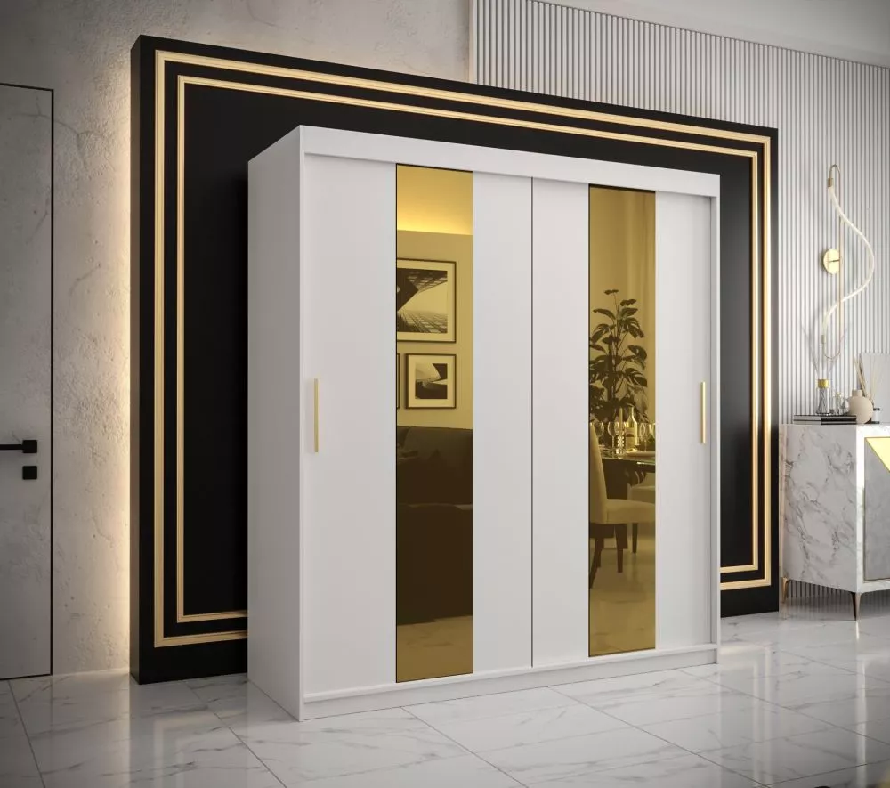 Skapis Golden Pole · Balts · 180 × 62 × 200 cm