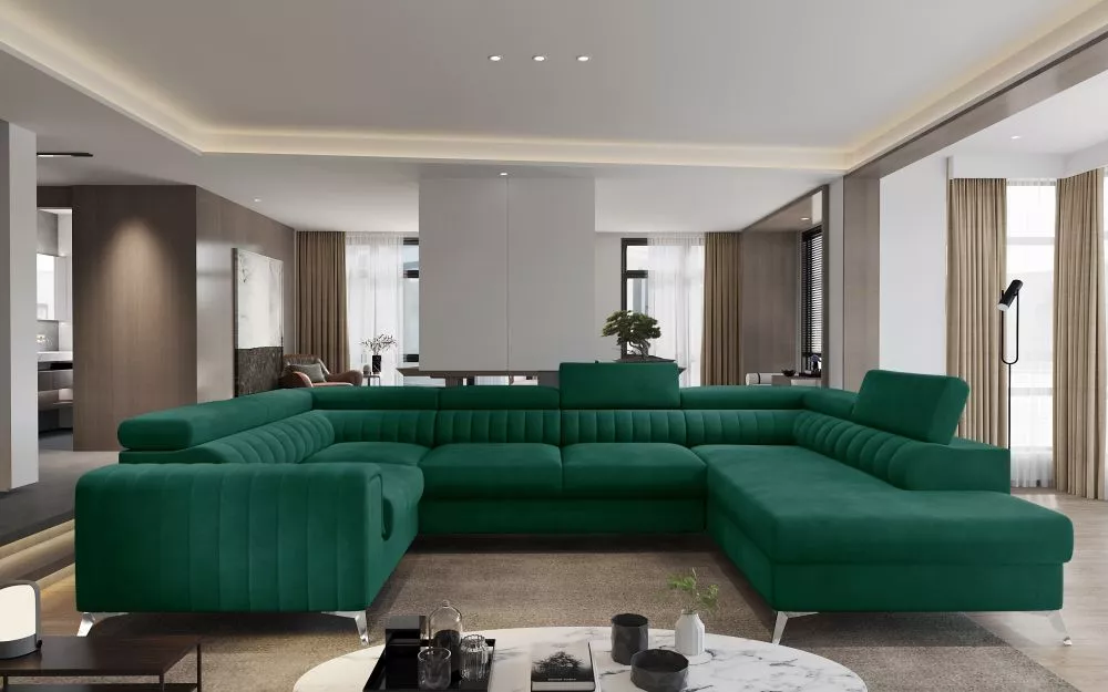 Dīvāns Louis Premium Standard · Zaļš · 202 × 340 × 72 cm