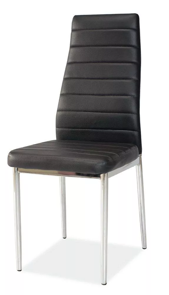Krēsls H - 261 chrome · Melna · 96 × 40 × 38 cm